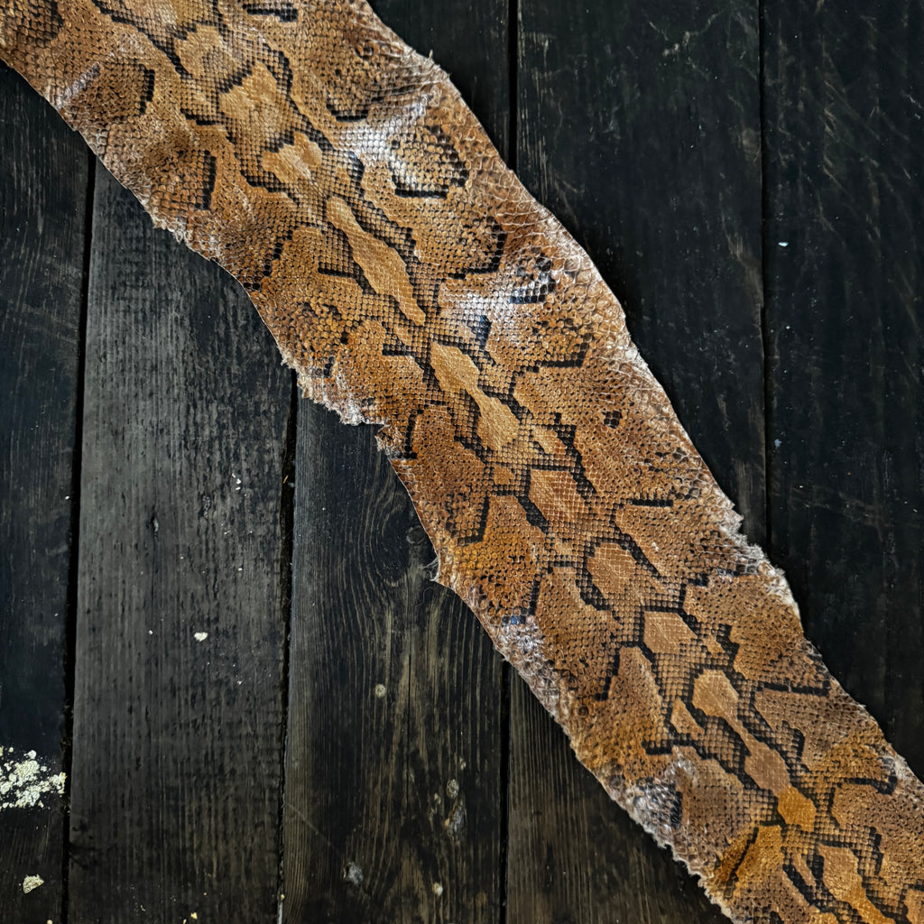Snakeskin leather
