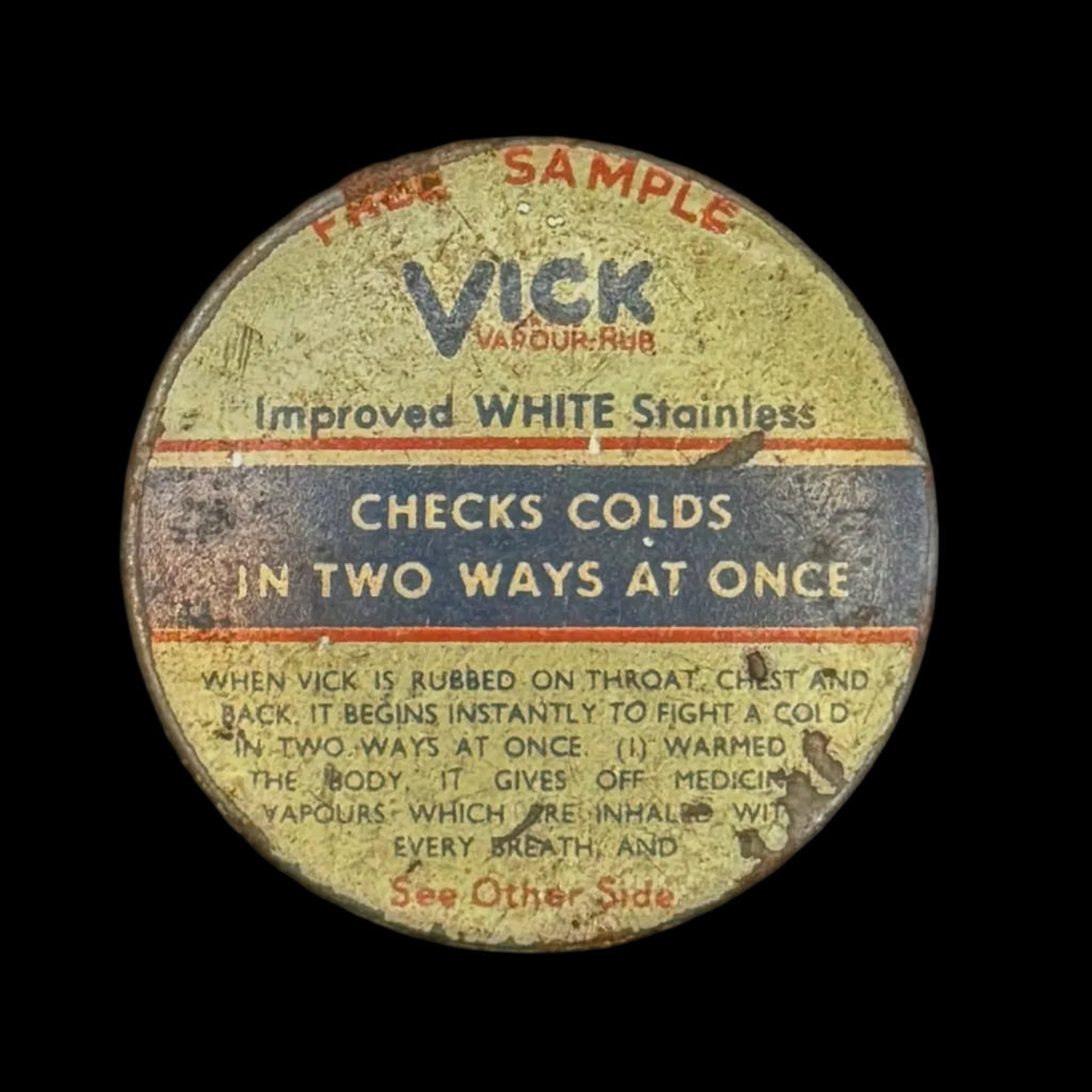 Very rare early Vick's sample tin