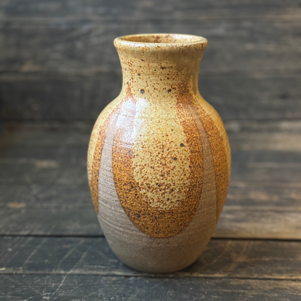 Mid-Century Glazed Vase - Style recalls the ‘Hot Lava’ West German wares of the 1960s