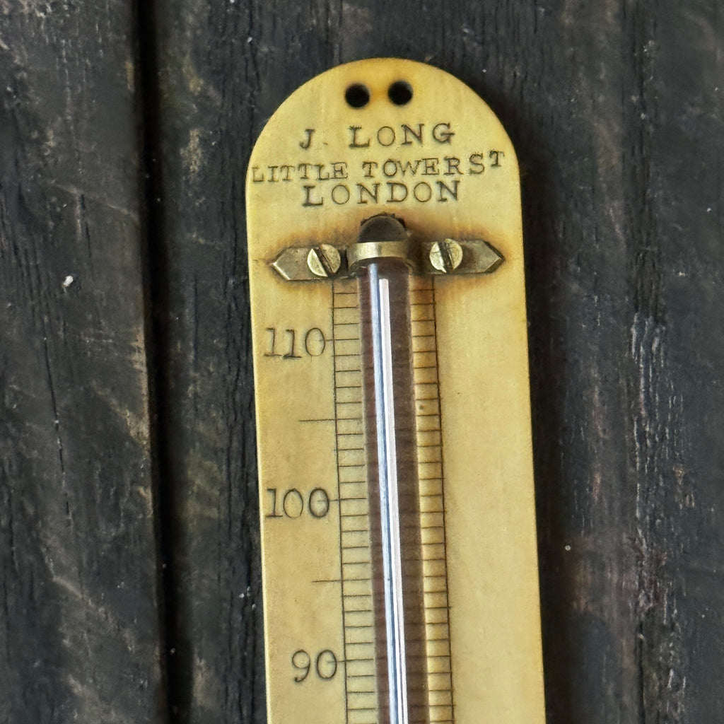 Early 1800s Sikes’ Hydrometer in Wooden and Bone Case