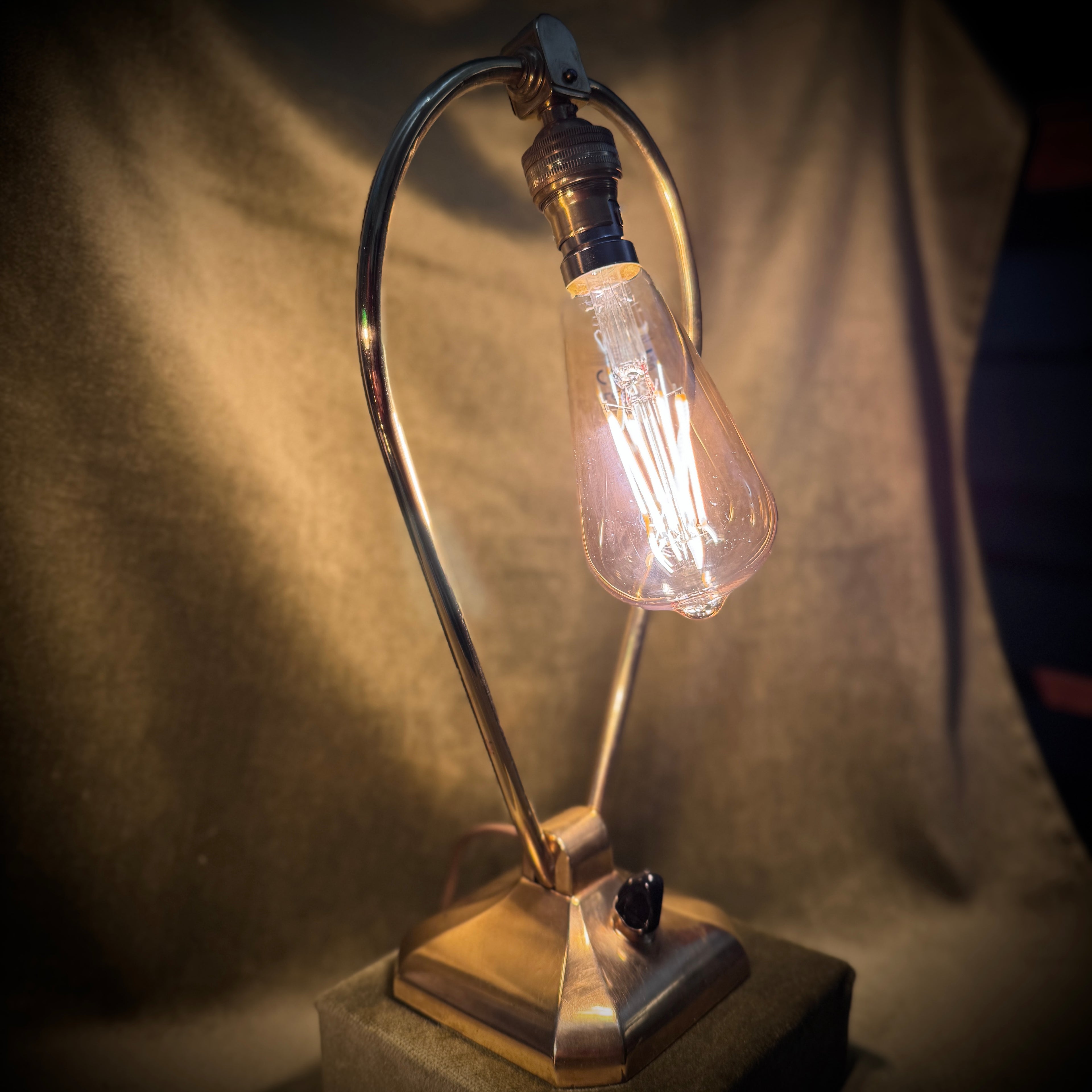 Beautiful 1930s brass lamp