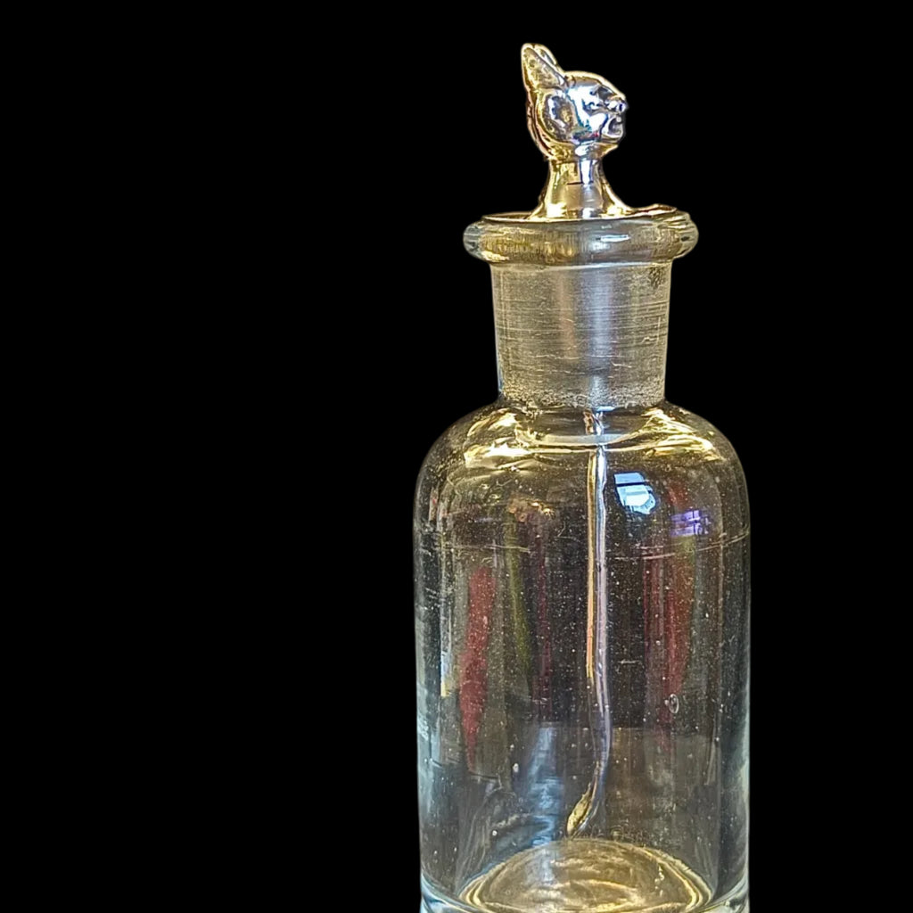 Solid silver Edwardian devil’s head cayenne / laudanum spoon