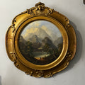 Nineteenth century oil on board Scottish landscape painting