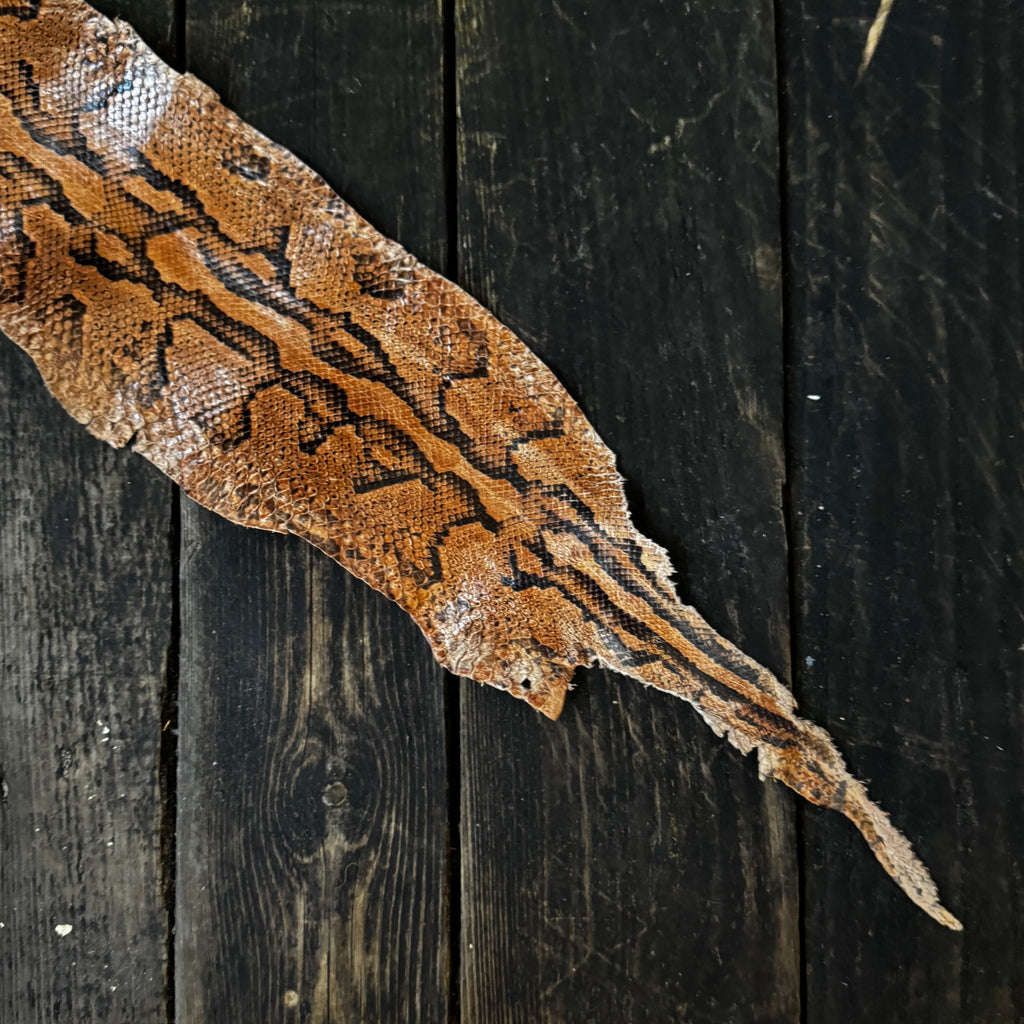 Snakeskin leather
