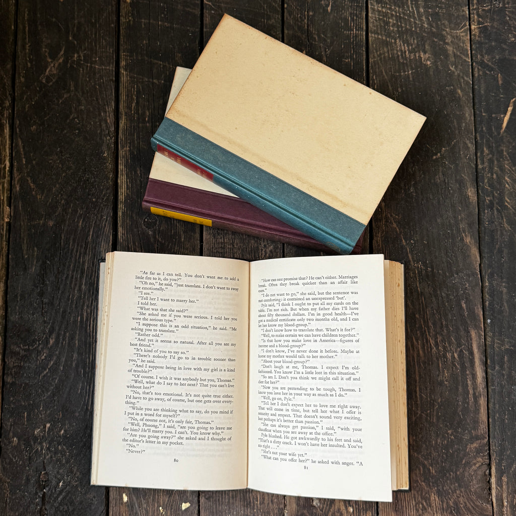 Three hardback Graham Greene novels, published 1950s-1960s