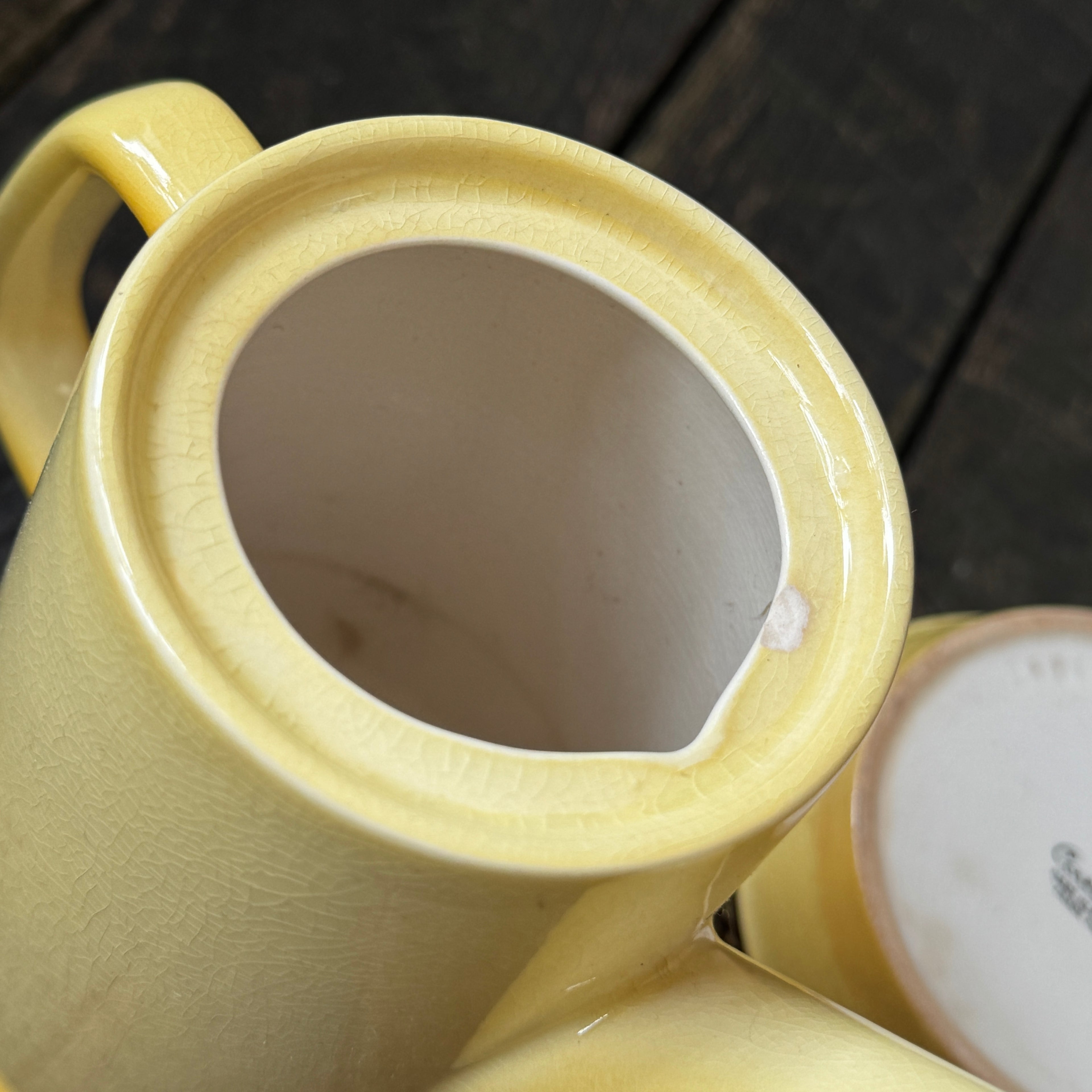 Mid-Century Carlton Ware Ceramic Coffee Pot & Sugar Bowl Set