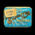 Azure blue, 1930s 'Songster' tin of gramophone needles