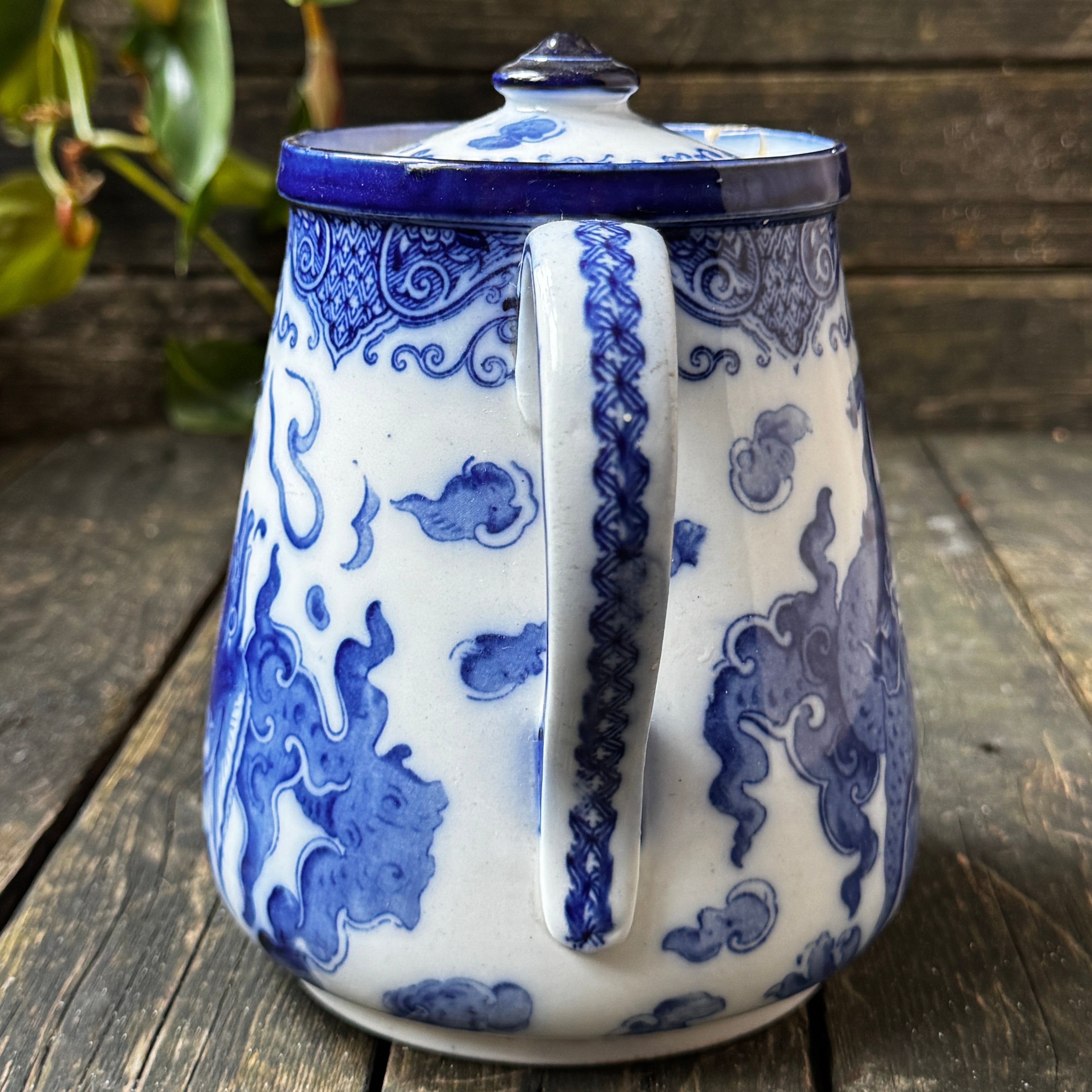 Edwardian Royal Doulton Oyama ware porcelain teapot