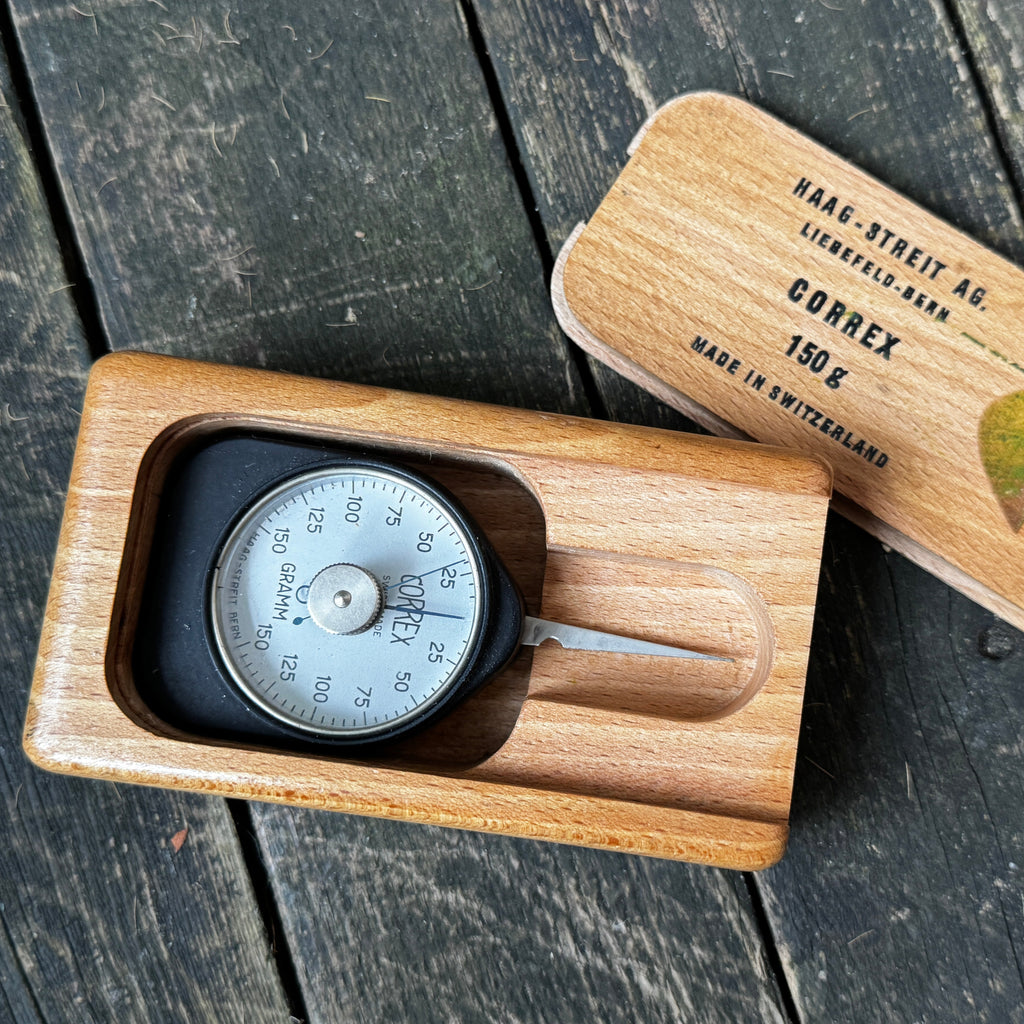 Swiss-made tension gauge for precision mechanics in original box
