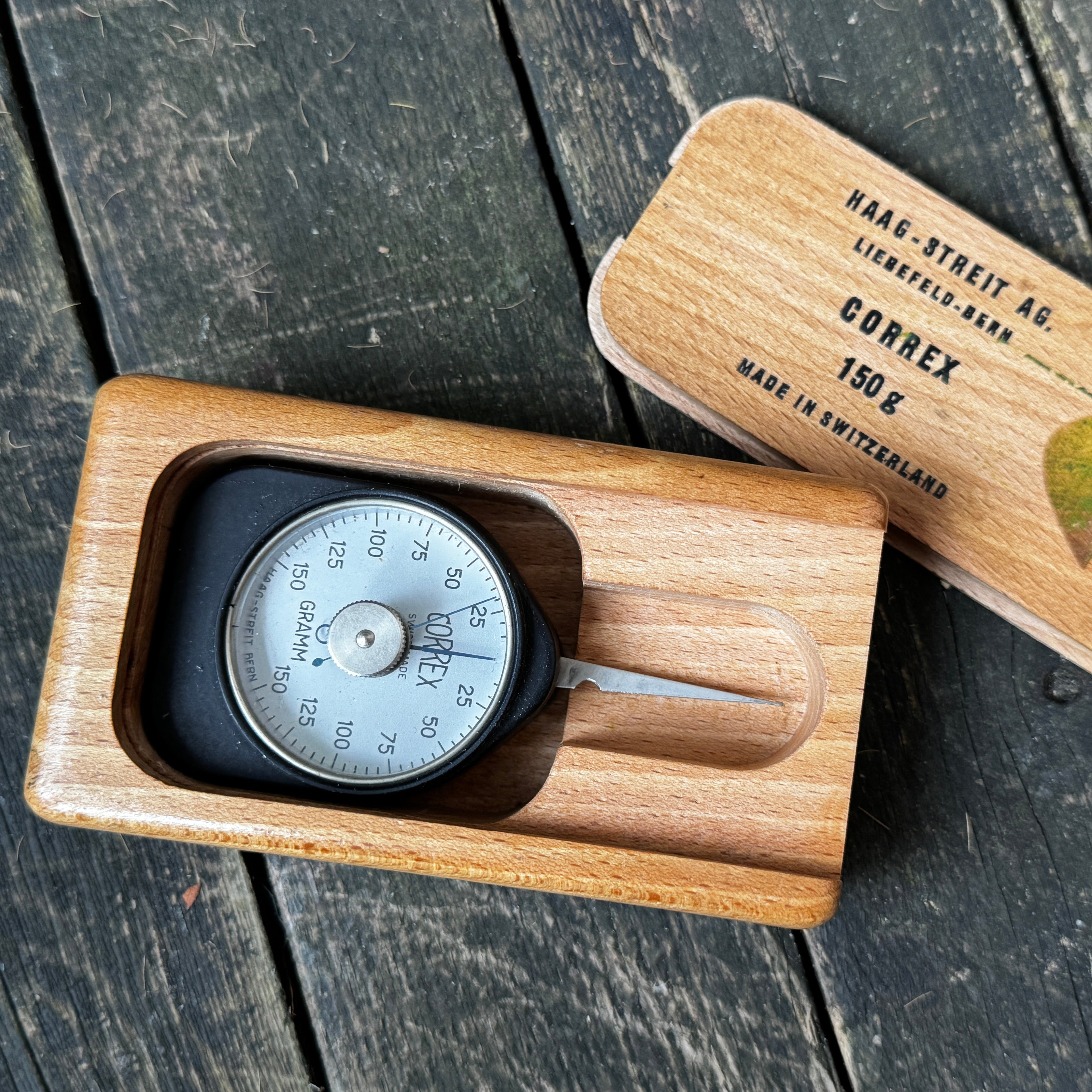 Swiss-made tension gauge for precision mechanics in original box